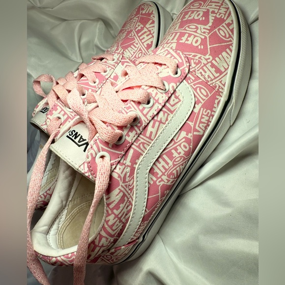 Pink and White Vans sneakers - Picture 2 of 4